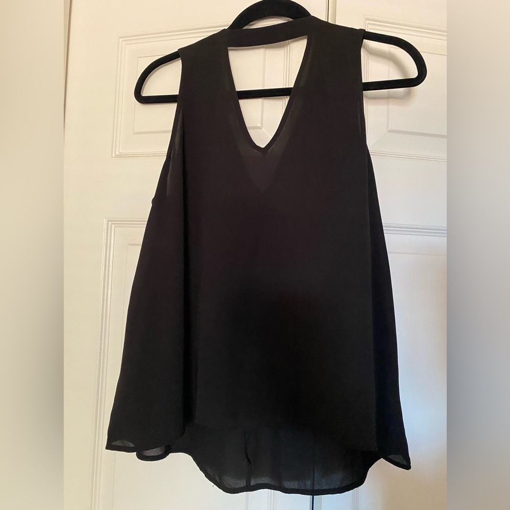 Lush Black V-Neck Tank Top